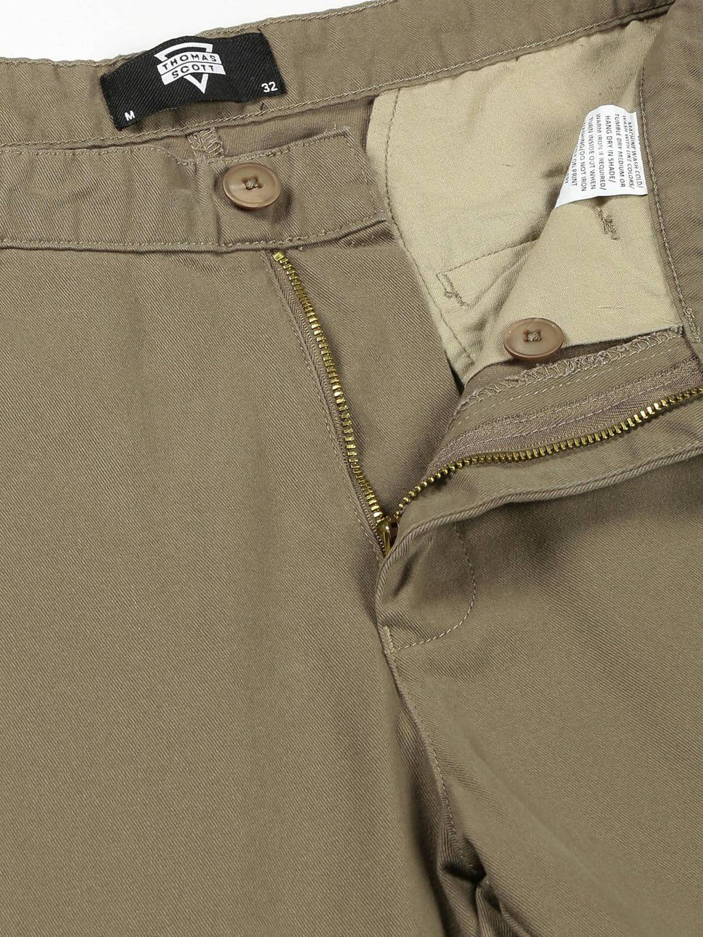 Thomas Scott Men Smart Slim Fit Cotton Chinos Trouser