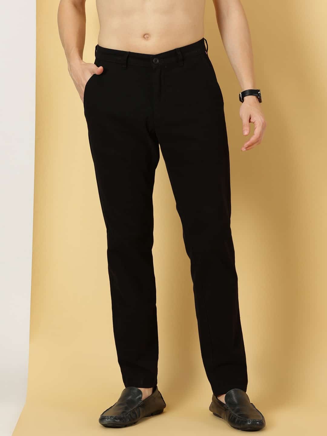 Thomas Scott Men Smart Slim Fit Cotton Chinos Trouser