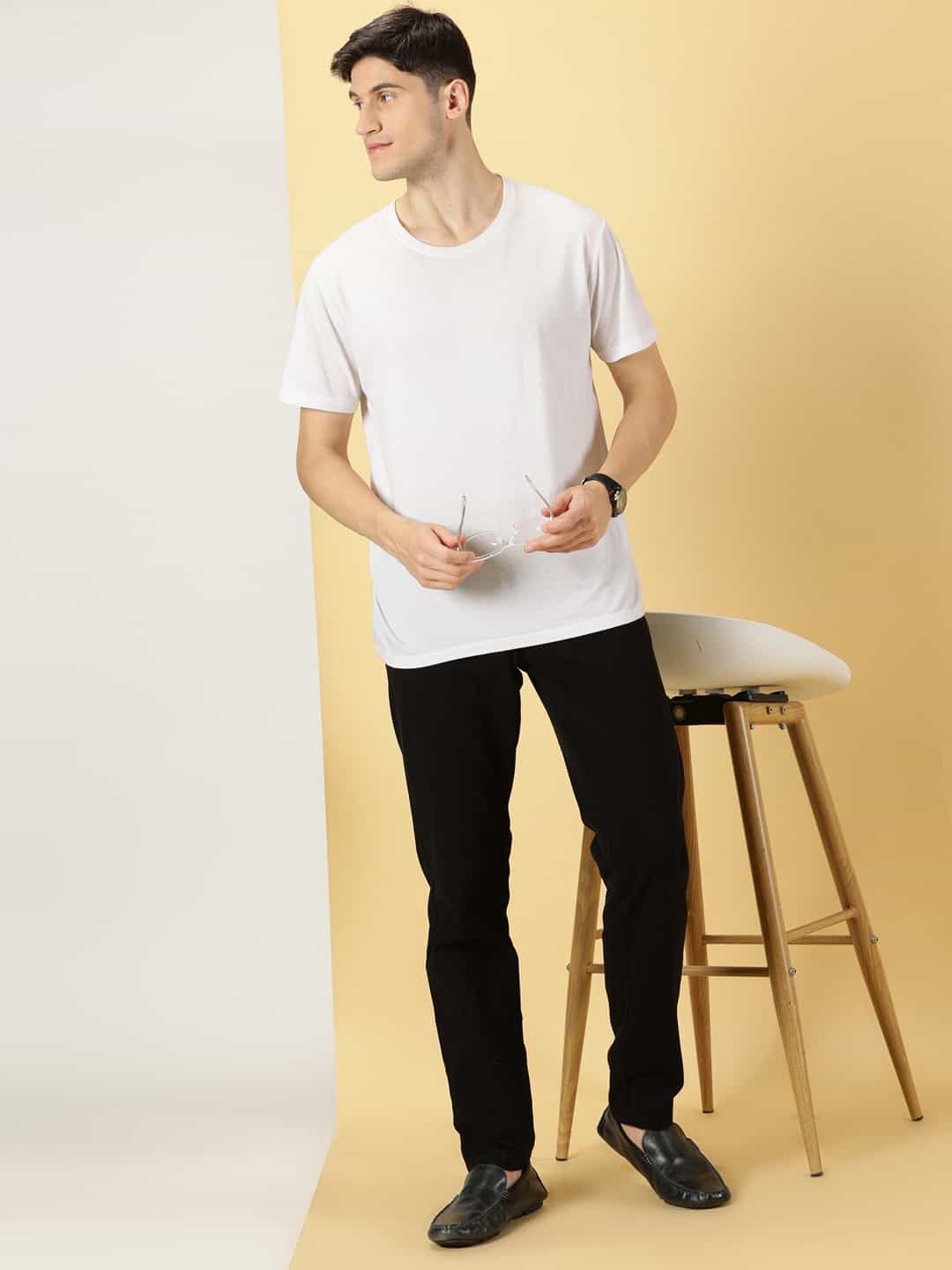 Thomas Scott Men Smart Slim Fit Cotton Chinos Trouser