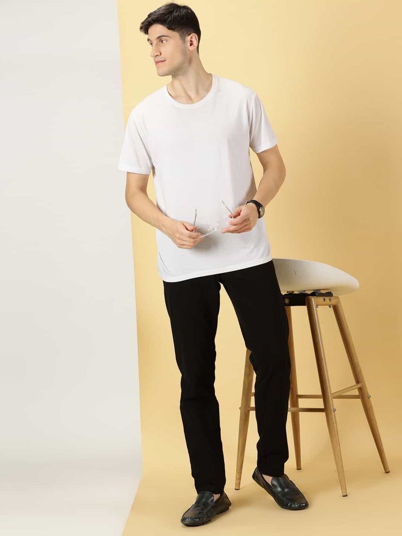 Thomas Scott Men Smart Slim Fit Cotton Chinos Trouser