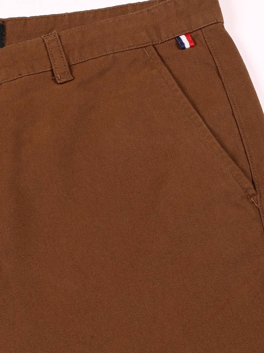 Thomas Scott Men Smart Slim Fit Pure Cotton Mid-Rise Chinos Trousers
