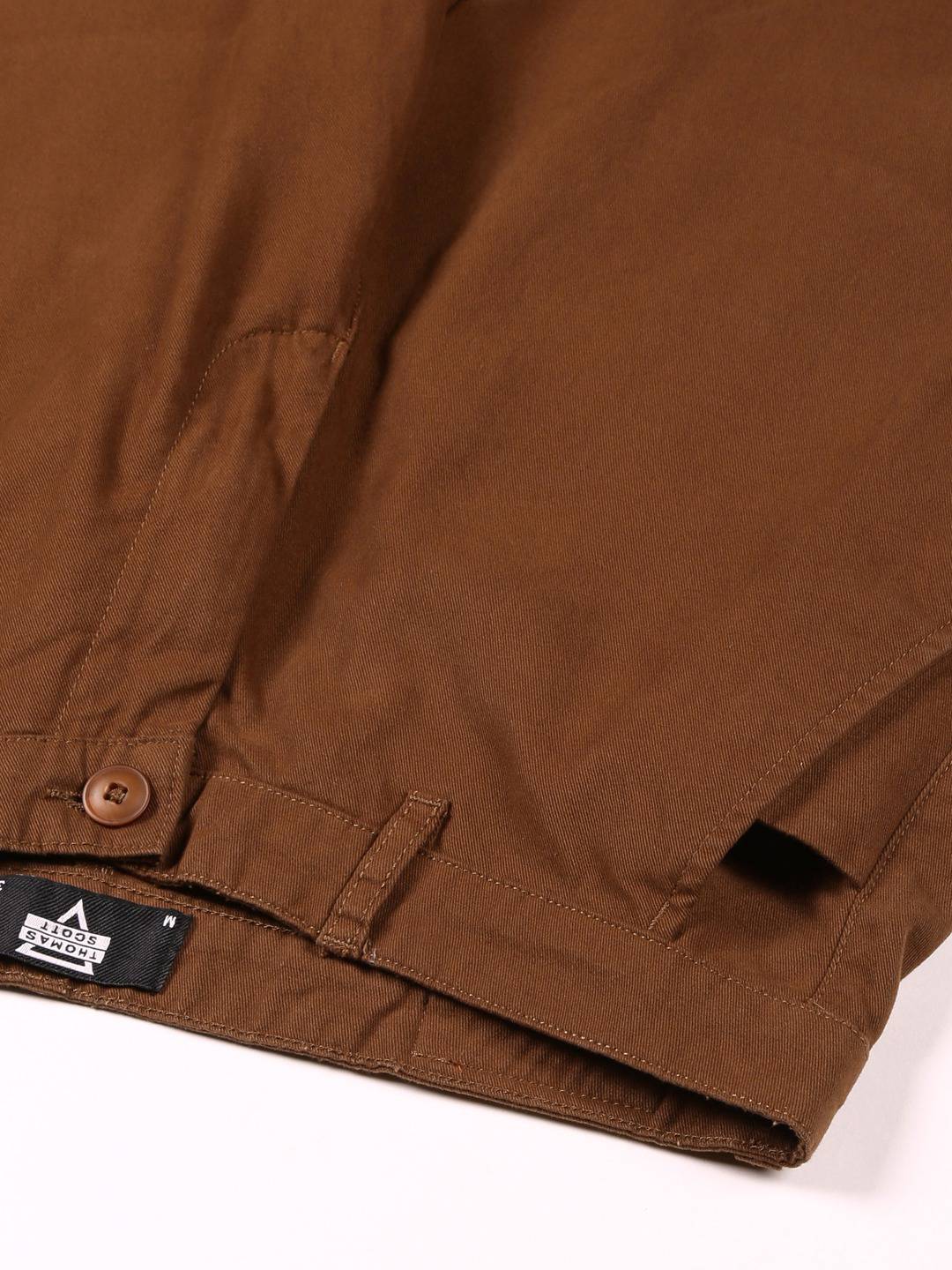 Thomas Scott Men Smart Slim Fit Pure Cotton Mid-Rise Chinos Trousers