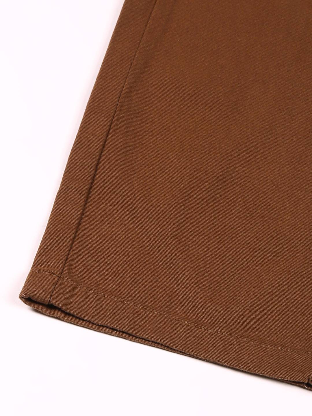 Thomas Scott Men Smart Slim Fit Pure Cotton Mid-Rise Chinos Trousers