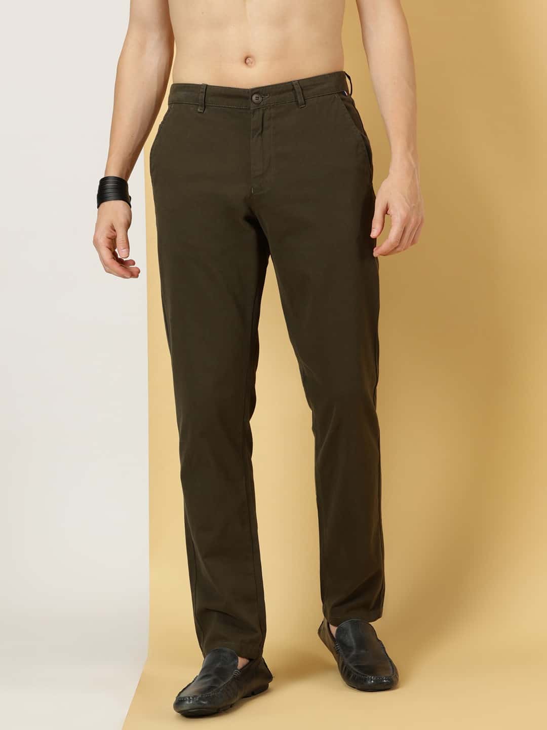 Thomas Scott Men Smart Slim Fit Cotton Chino Trouser