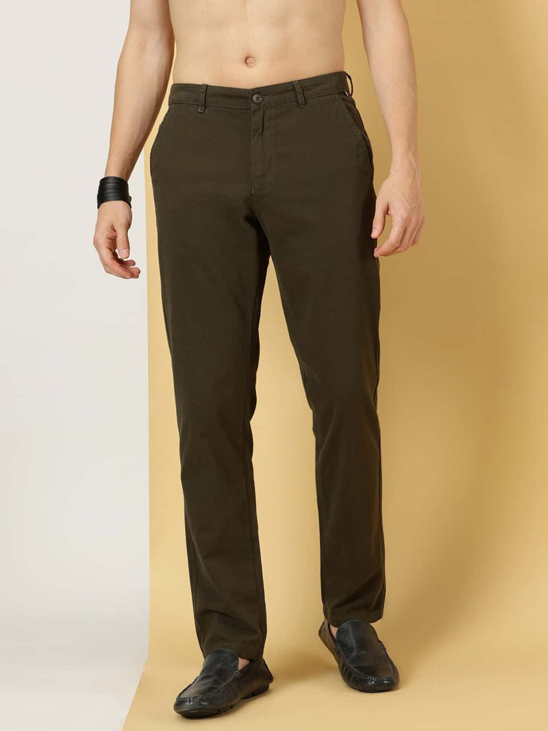 Thomas Scott Men Smart Slim Fit Cotton Chino Trouser