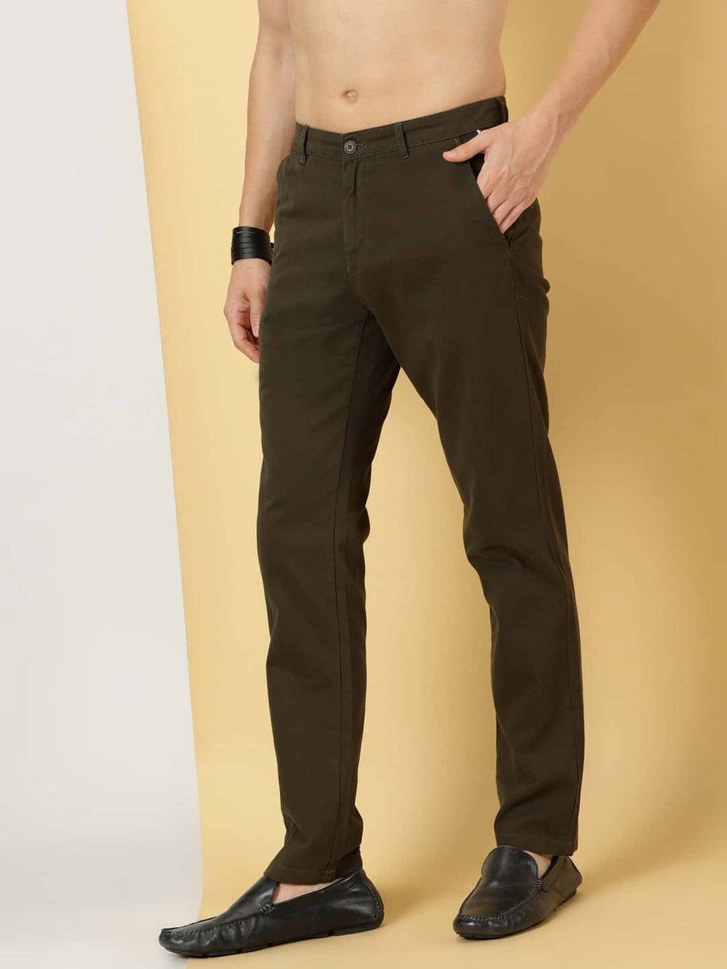 Thomas Scott Men Smart Slim Fit Cotton Chino Trouser