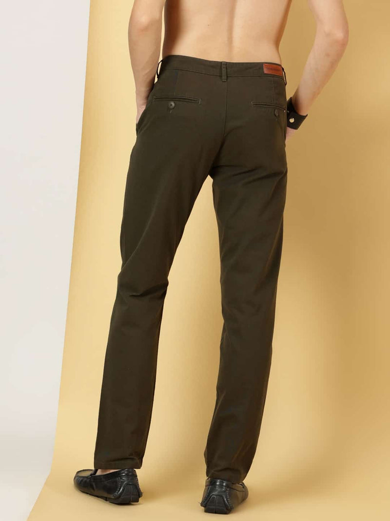 Thomas Scott Men Smart Slim Fit Cotton Chino Trouser