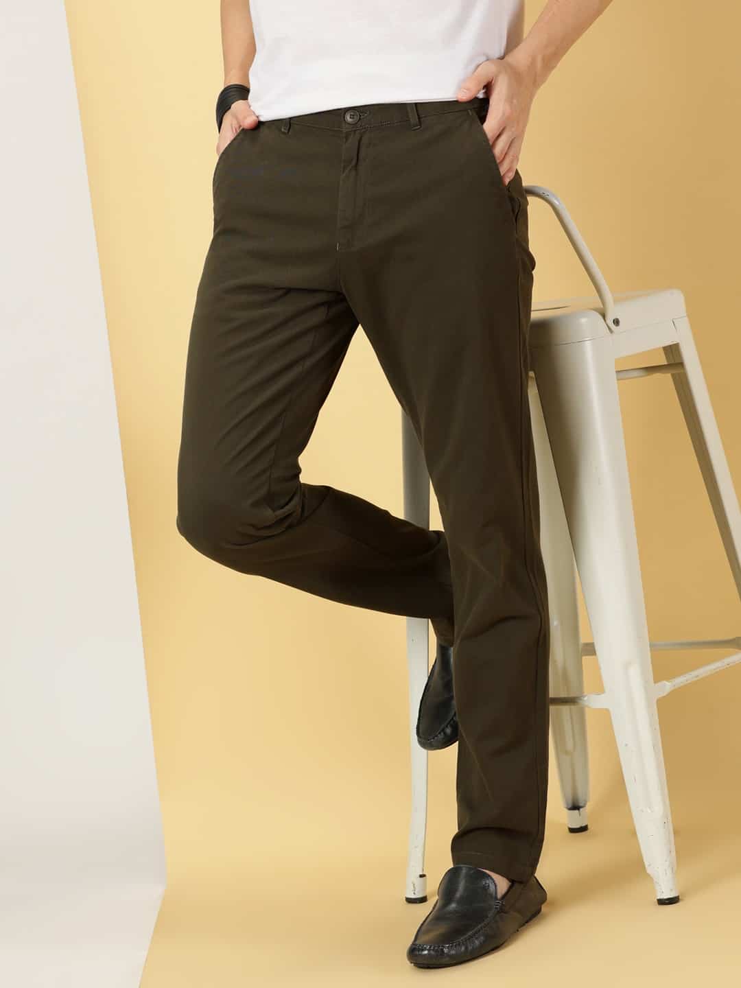 Thomas Scott Men Smart Slim Fit Cotton Chino Trouser