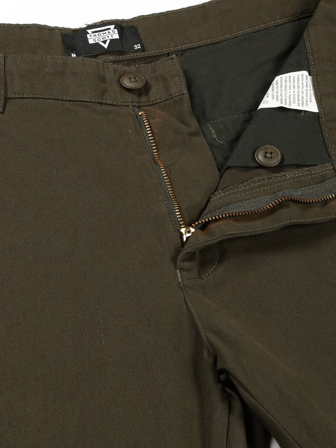 Thomas Scott Men Smart Slim Fit Cotton Chino Trouser
