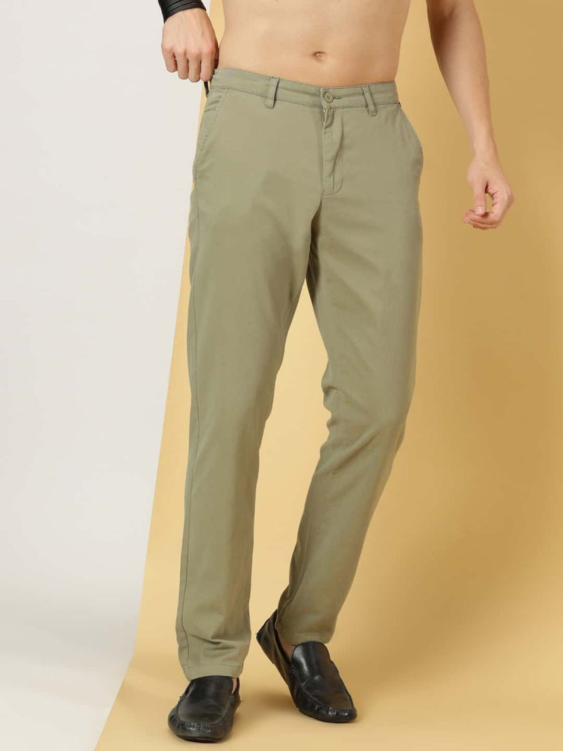 Thomas Scott Men Smart Slim Fit Cotton Chino Trouser