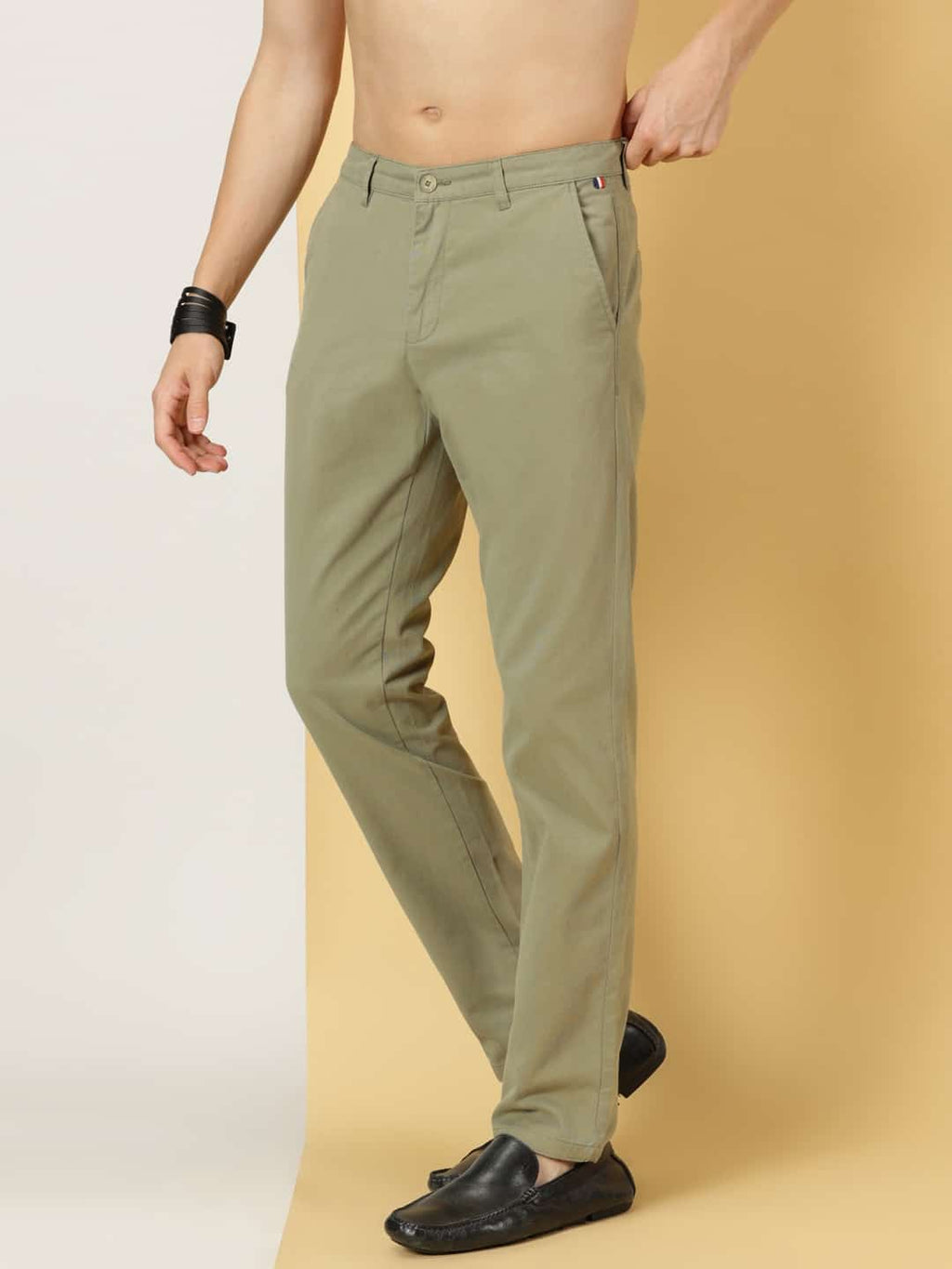 Thomas Scott Men Smart Slim Fit Cotton Chino Trouser