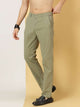 Mint Smart Slim Fit Pure Cotton Mid-Rise Chinos Trouser For Men