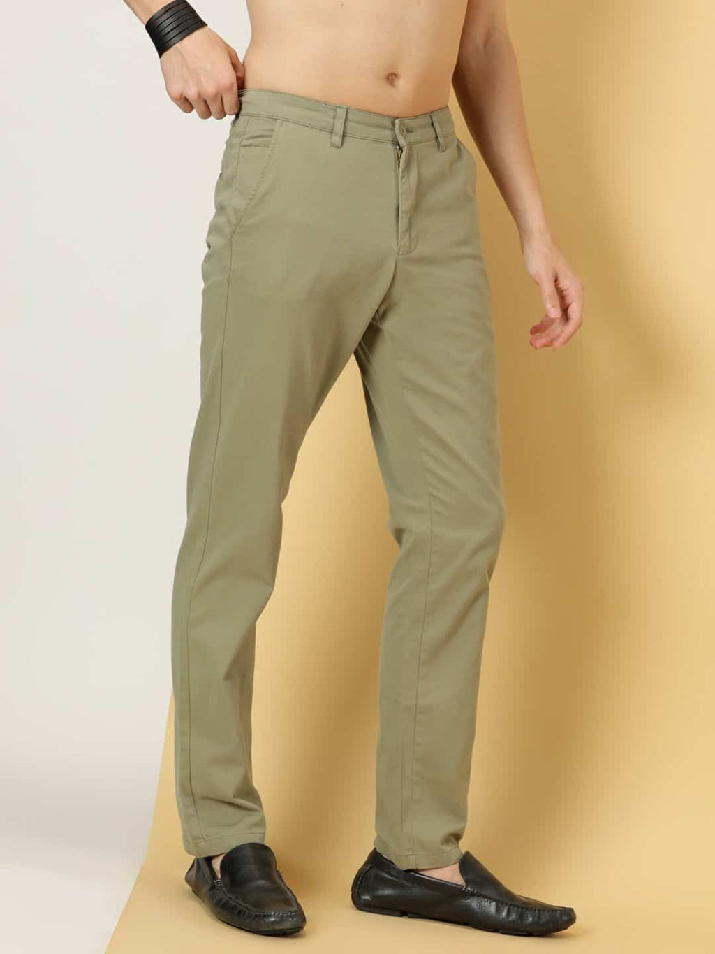 Thomas Scott Men Smart Slim Fit Cotton Chino Trouser