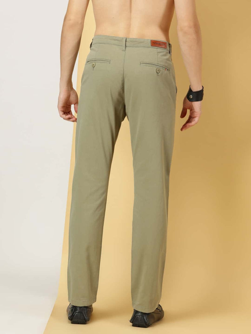 Thomas Scott Men Smart Slim Fit Cotton Chino Trouser