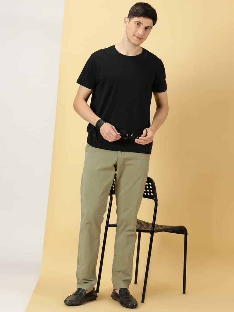 Thomas Scott Men Smart Slim Fit Cotton Chino Trouser
