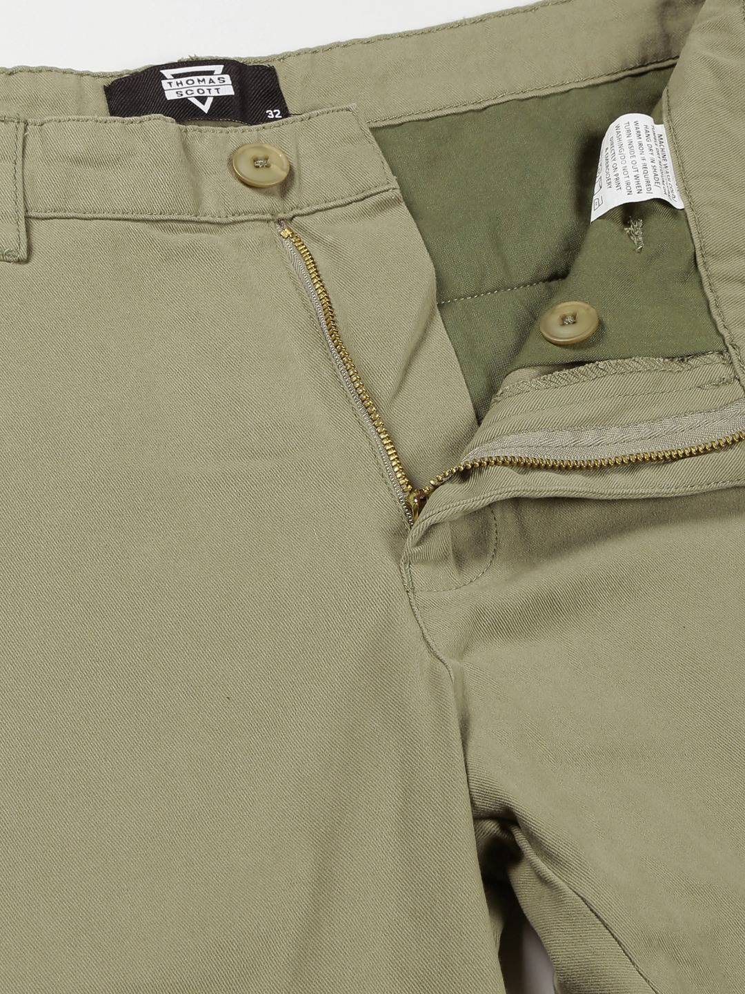 Thomas Scott Men Smart Slim Fit Cotton Chino Trouser