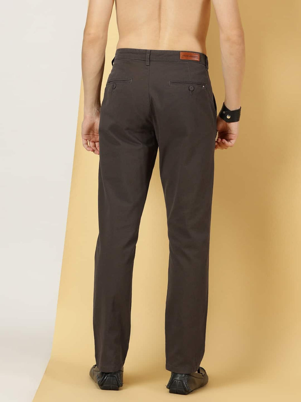 Thomas Scott Men Smart Slim Fit Cotton Chinos Trouser