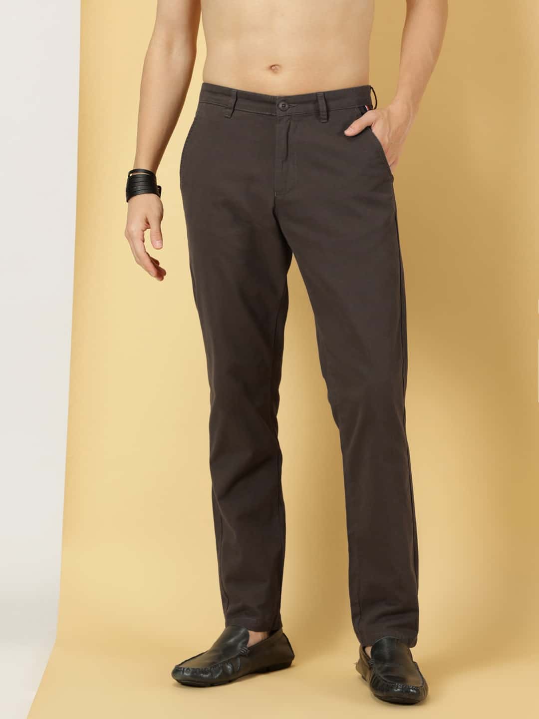 Thomas Scott Men Smart Slim Fit Cotton Chinos Trouser