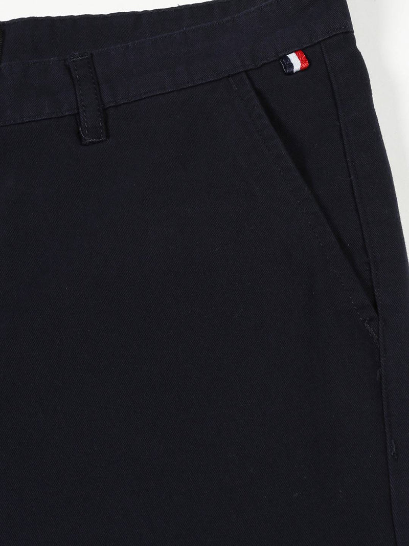 Thomas Scott Men Smart Slim Fit Pure Cotton Mid-Rise Chinos Trousers