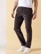 Thomas Scott Men Textured Smart Slim Fit Easy Wash Corduroy Chinos Trousers