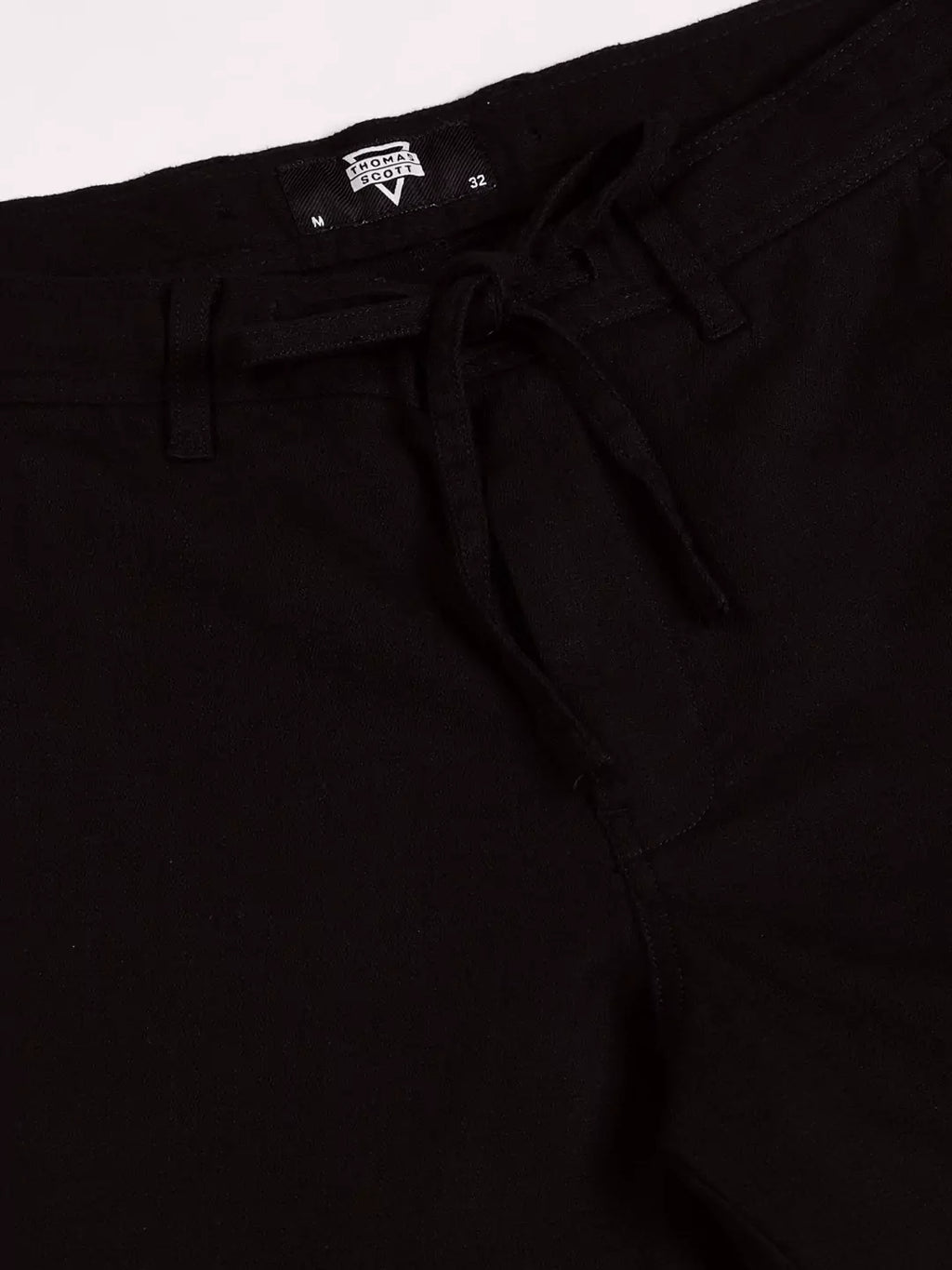 Thomas Scott Men Textured Mid-Rise Smart Chinos Trousers