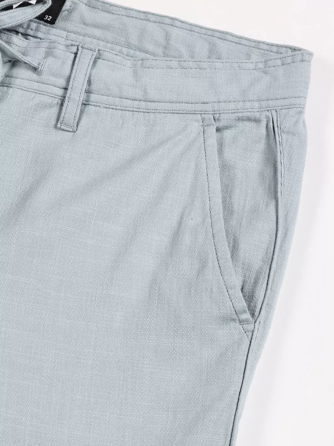 Thomas Scott Men Textured Mid-Rise Smart Chinos Trousers