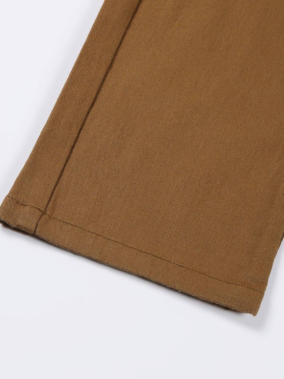 Thomas Scott Men Mid Rise Smart Linen Cotton Chino Trousers
