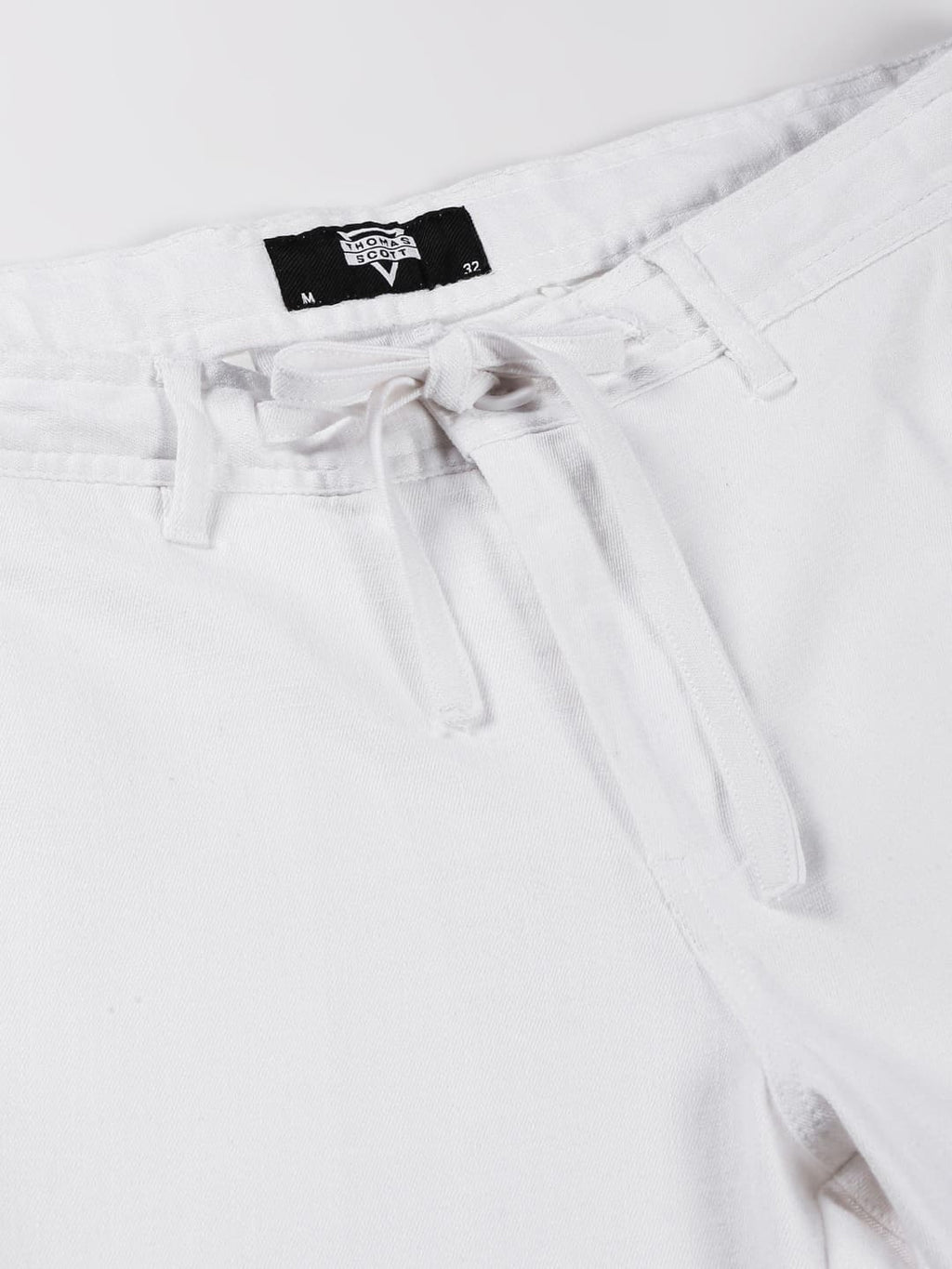 Thomas Scott Men Smart Linen Cotton Chinos Trousers