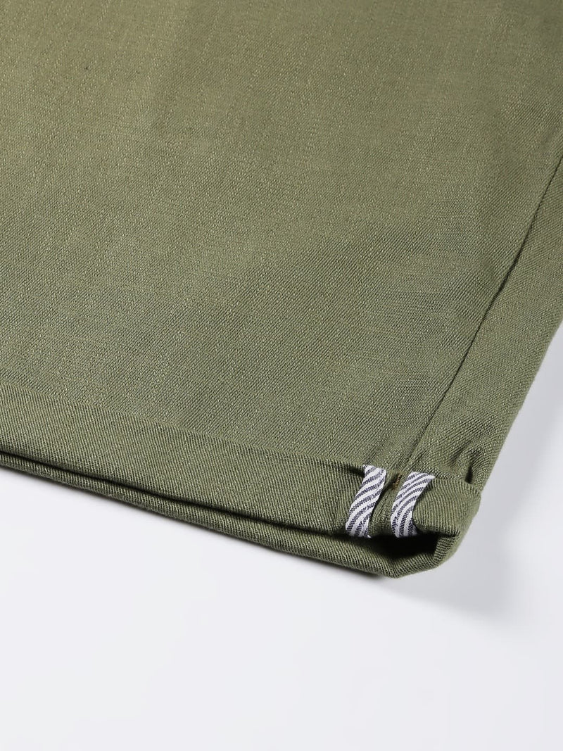 Thomas Scott Men Linen Cotton Slim Fit Shorts