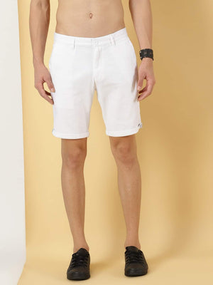 Thomas Scott Men Linen Cotton Slim Fit Shorts