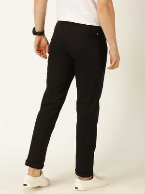 Thomas Scott Men Smart Linen Cotton Pleated Chino Trouser
