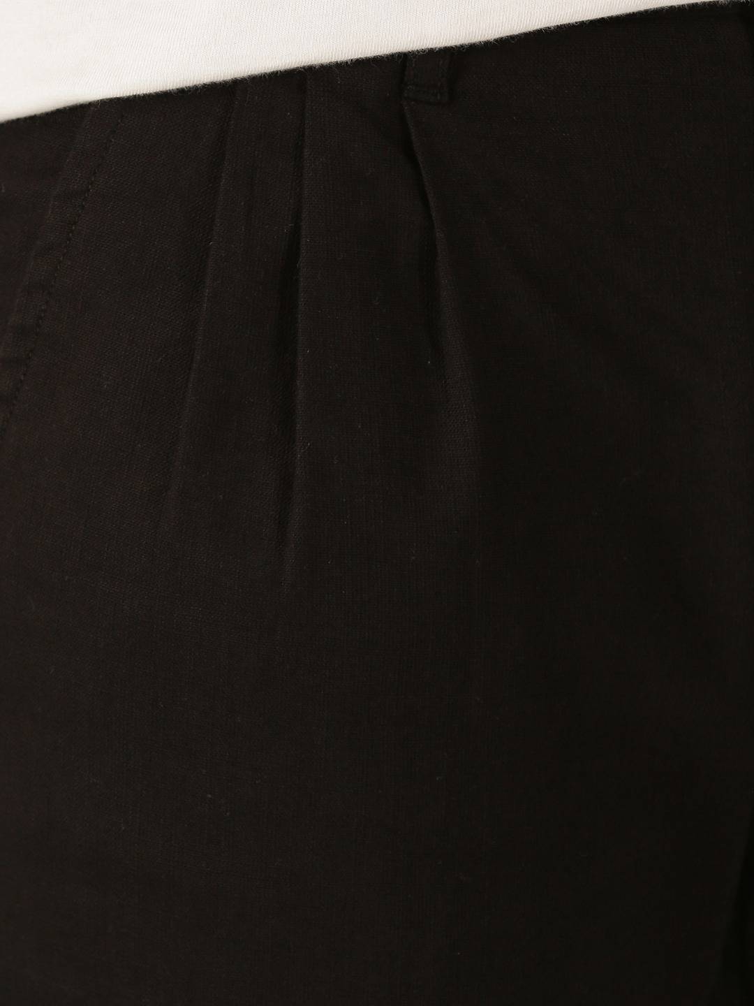 Thomas Scott Men Smart Linen Cotton Pleated Chino Trouser