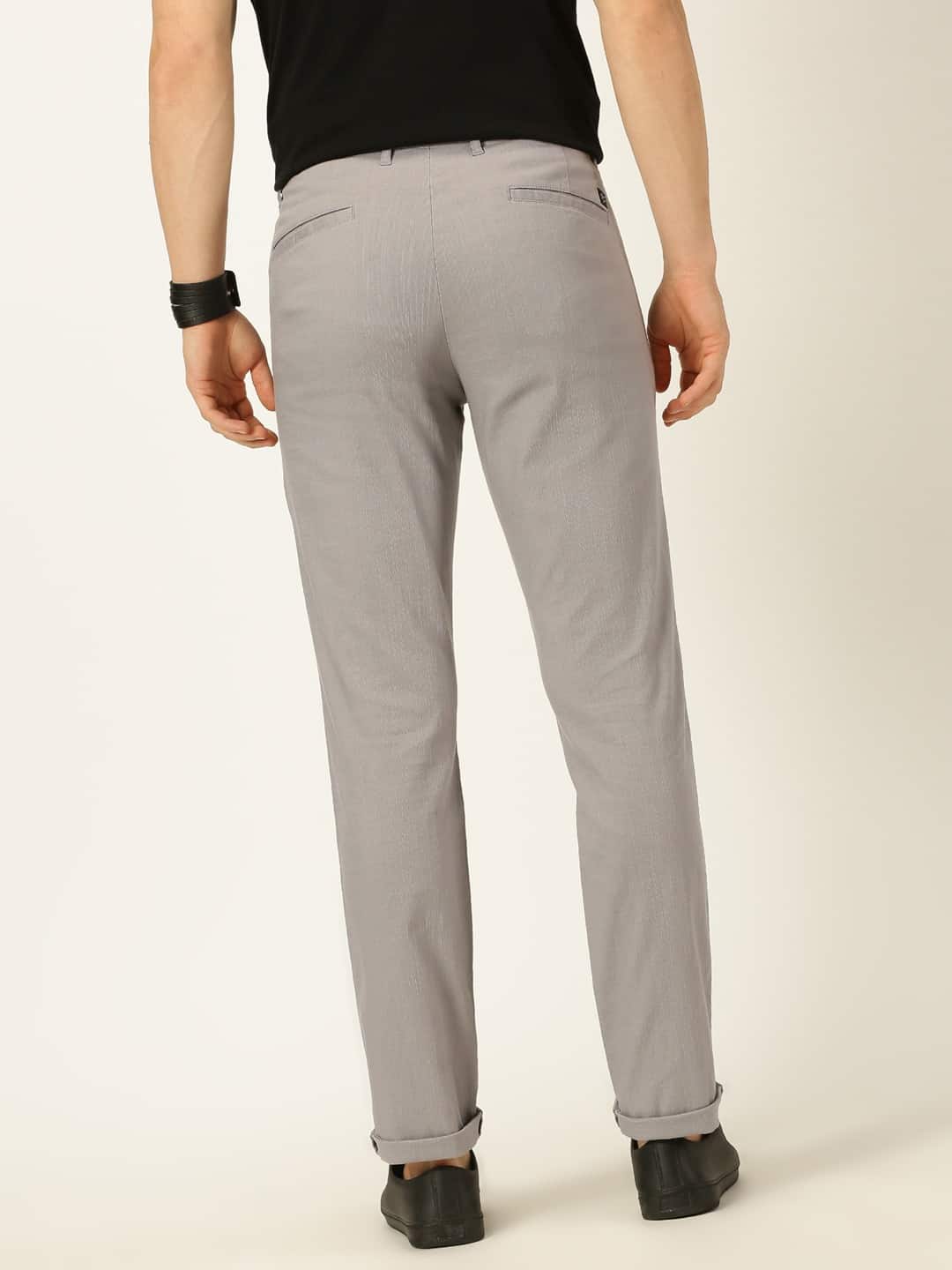 Thomas Scott Men Smart Linen Cotton Pleated Chino Trouser