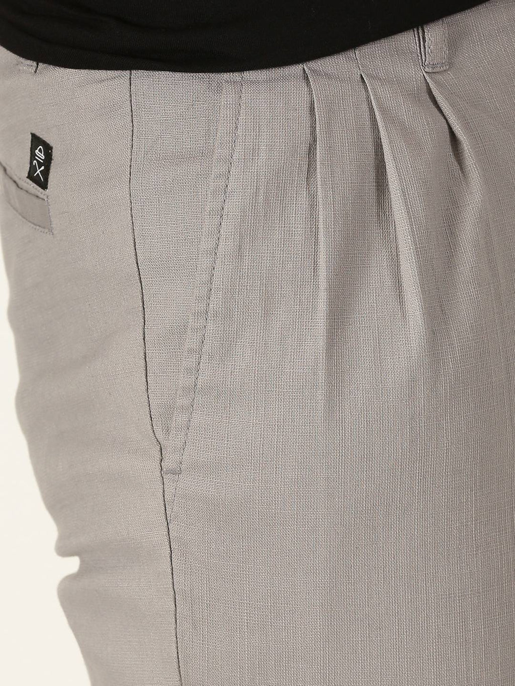 Thomas Scott Men Smart Linen Cotton Pleated Chino Trouser