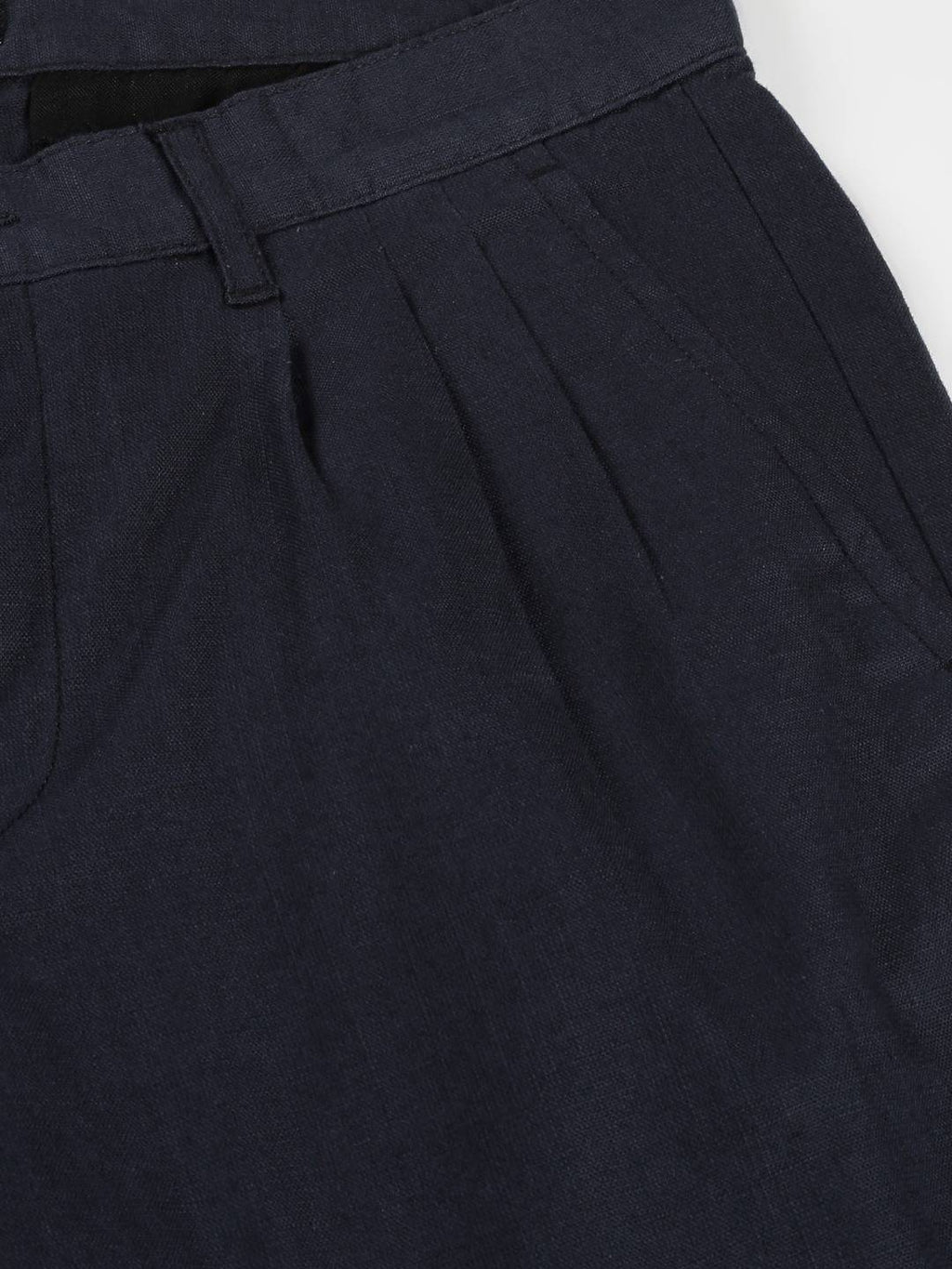 Thomas Scott Men Smart Linen Cotton Pleated Chino Trouser