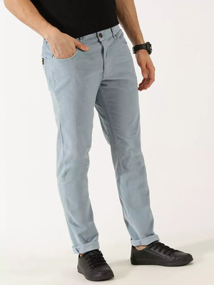 Thomas Scott Men Slim Fit Corduroy Chinos Trousers