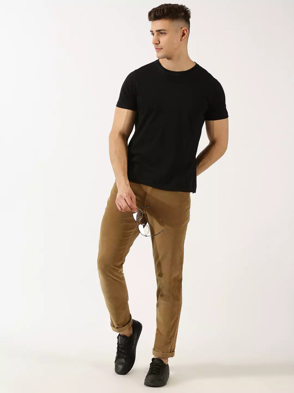 Thomas Scott Men Slim Fit Corduroy Chinos