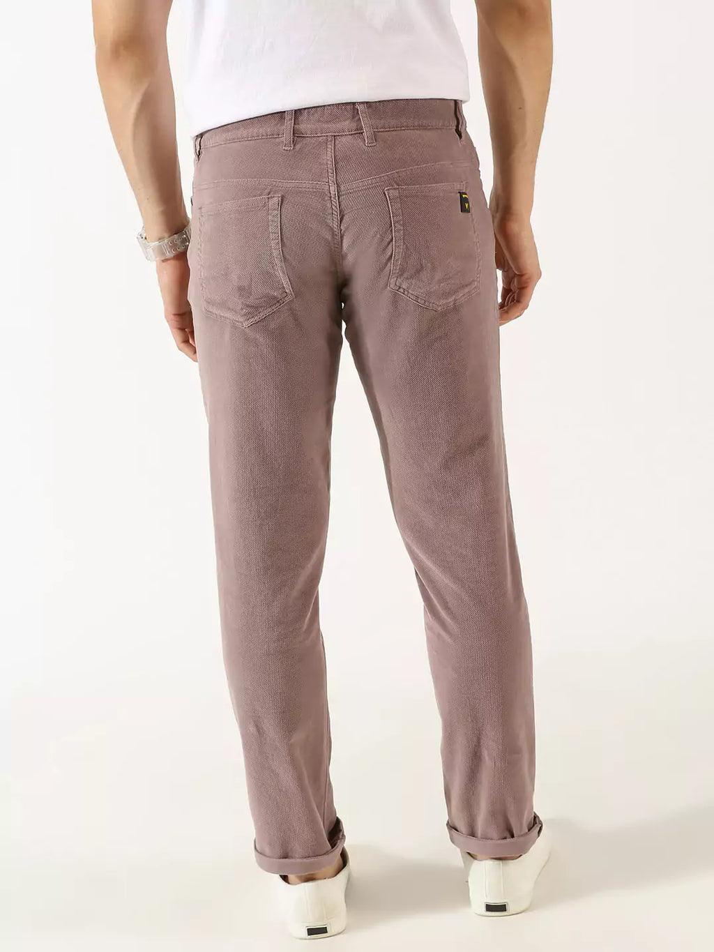 Thomas Scott Men Smart Corduroy Chinos Trousers