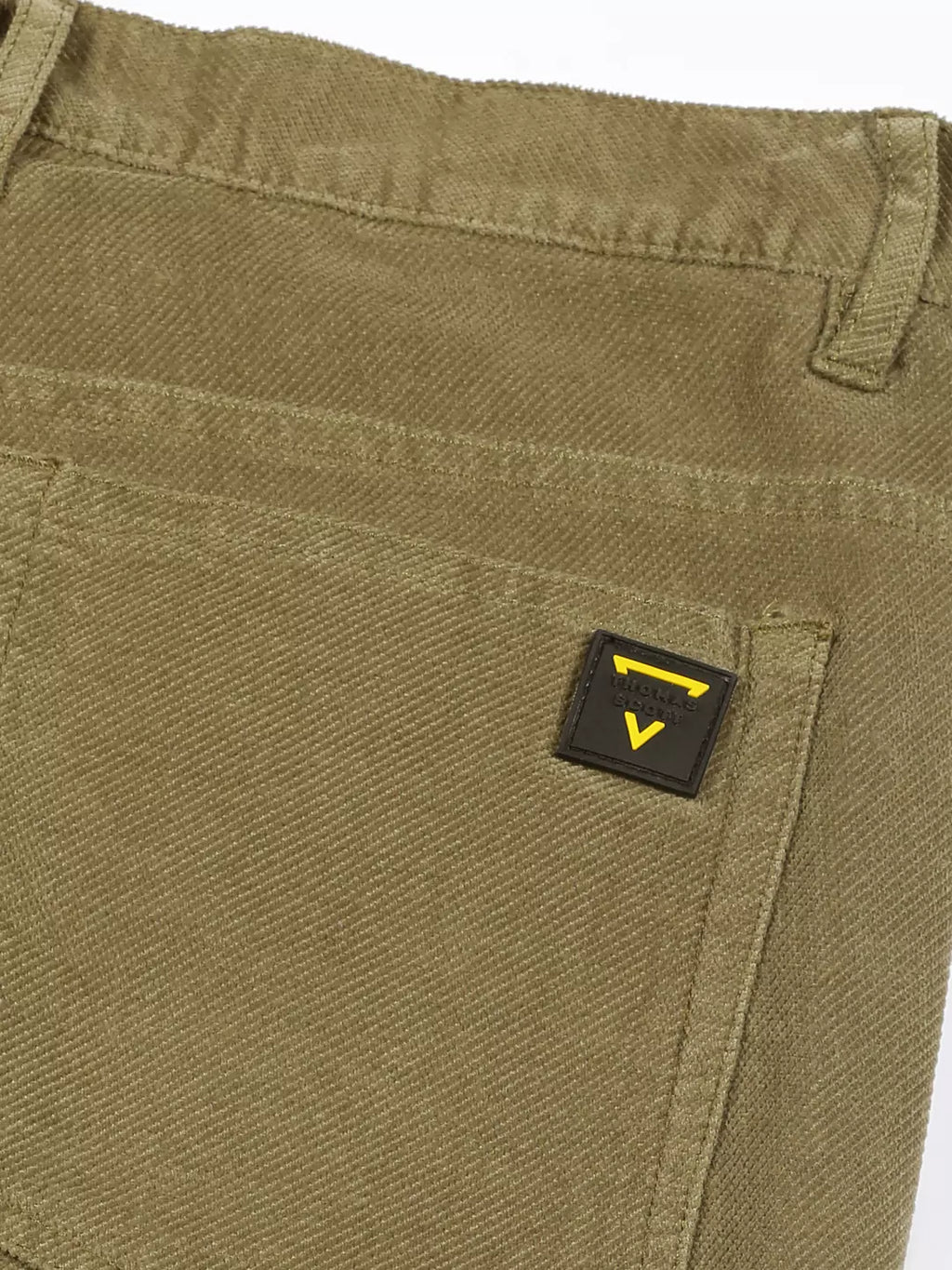 Thomas Scott Men Mid-Rise Smart Fit Corduroy Chinos Trousers