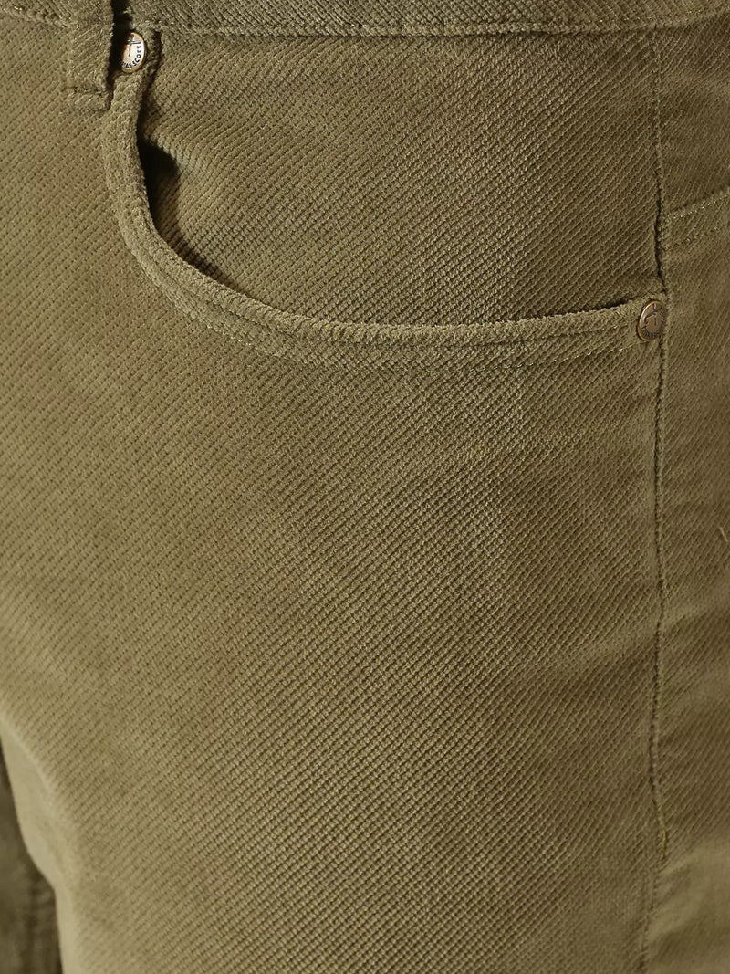 Thomas Scott Men Mid-Rise Smart Fit Corduroy Chinos Trousers