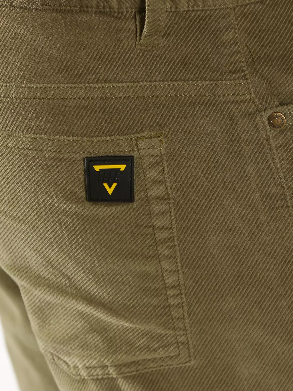 Thomas Scott Men Mid-Rise Smart Fit Corduroy Chinos Trousers