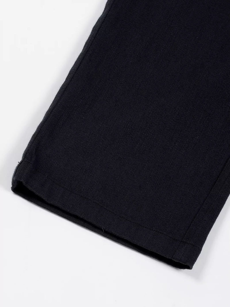 Thomas Scott Men Navy Blue Mid-Rise Straight Fit Cotton Linen Cargo Trouser