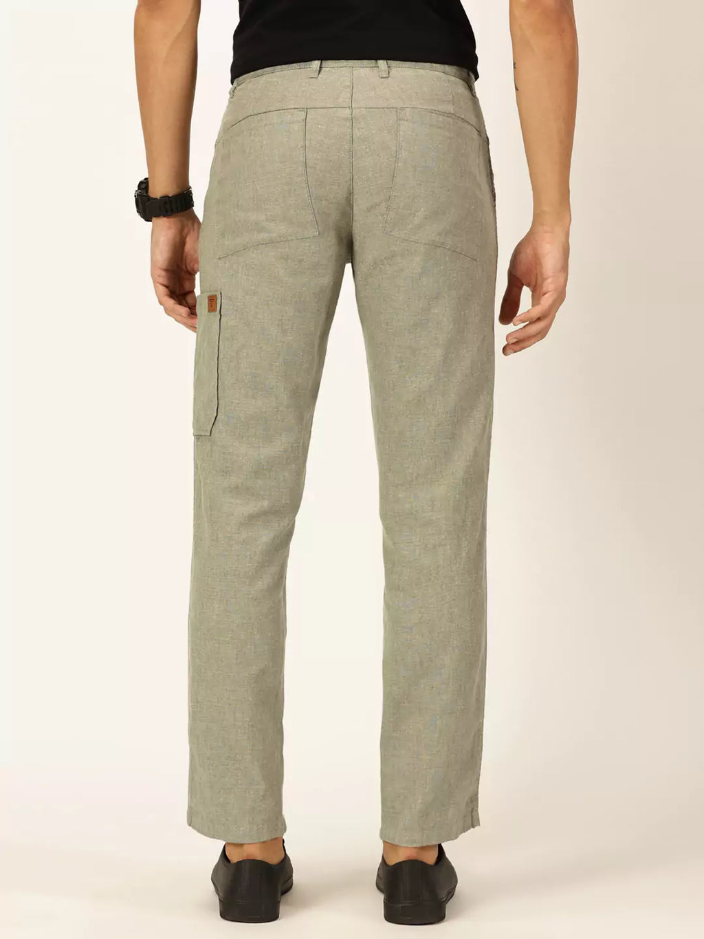 Thomas Scott Men Classic Cotton Linen Casual Trouser