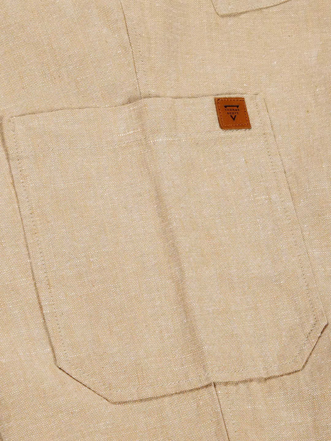 Thomas Scott Men Classic Cotton Linen Casual Trouser