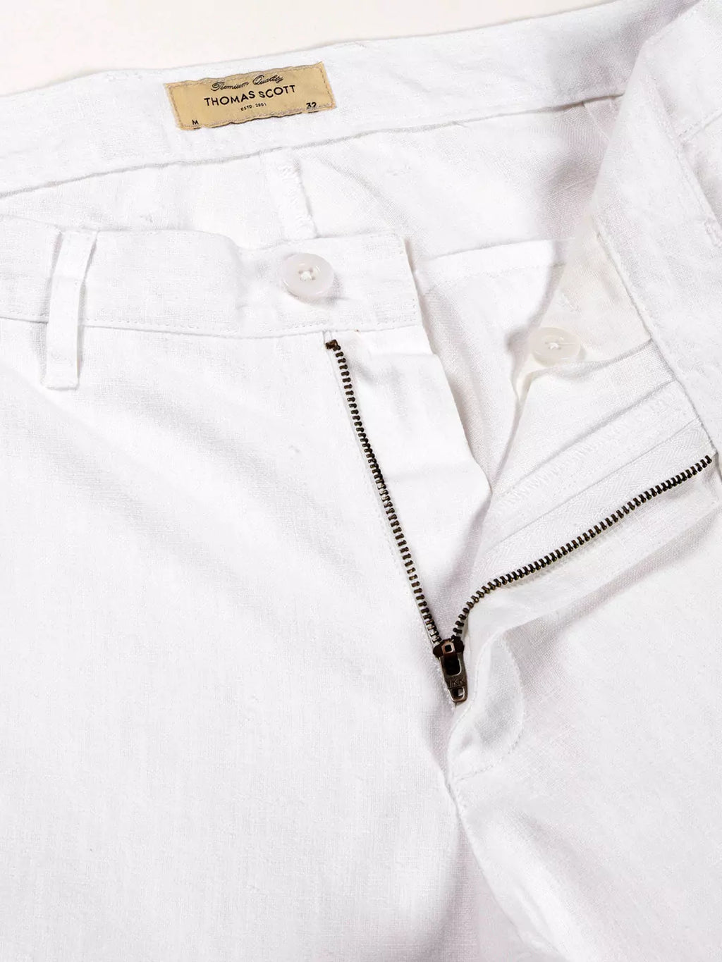 Thomas Scott Men Premium Cotton Linen Casual Trouser