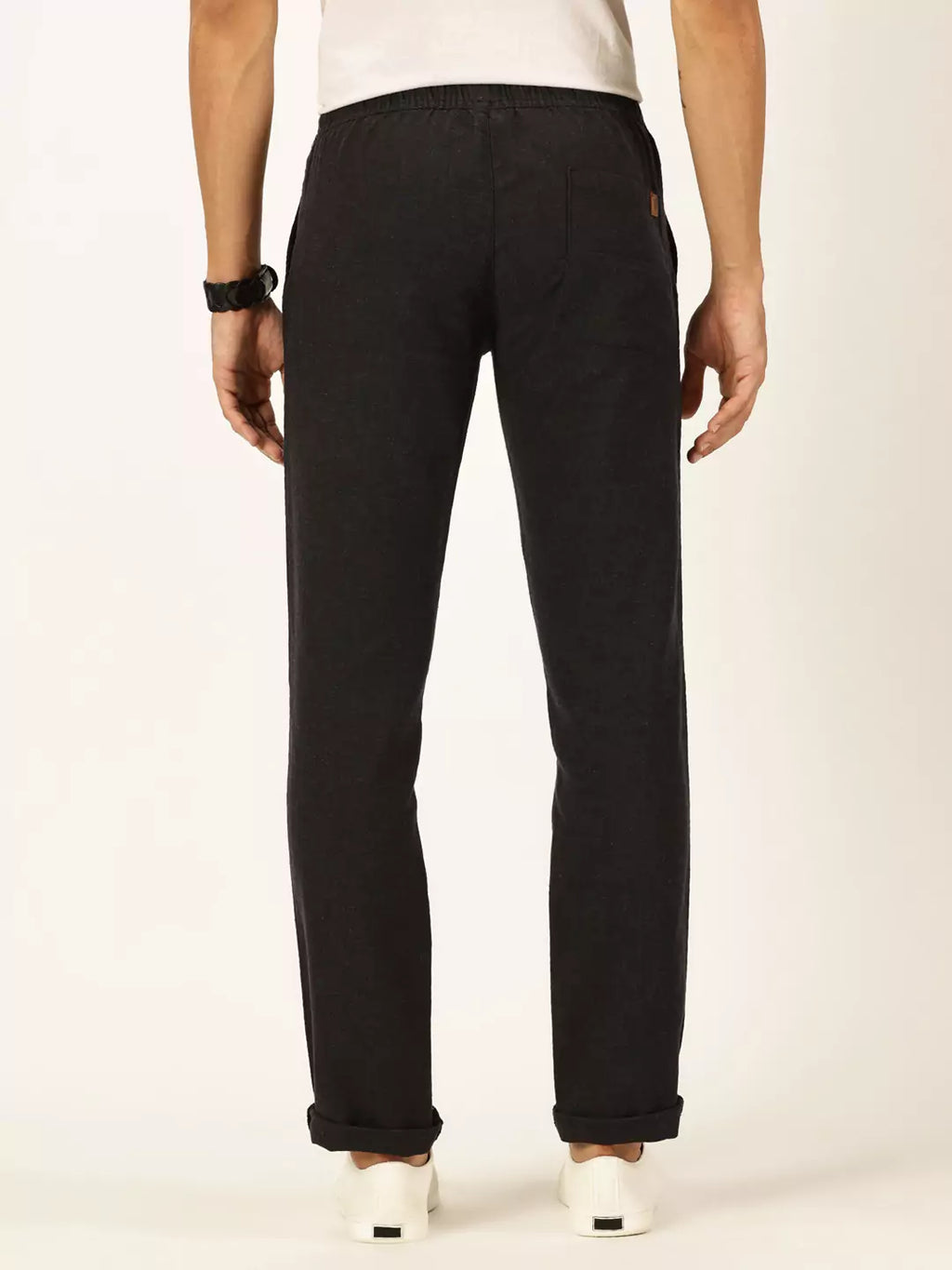 Thomas Scott Men Classic Cotton Linen Casual Trouser