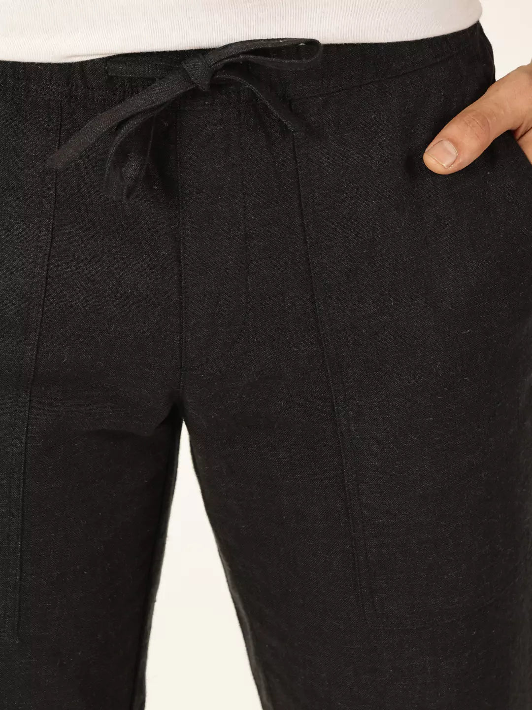 Thomas Scott Men Classic Cotton Linen Casual Trouser
