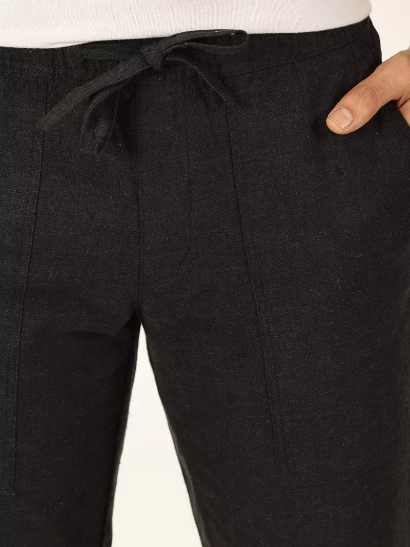 Thomas Scott Men Classic Cotton Linen Casual Trouser