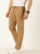 Fawn Smart Mid Rise Cotton Chinos Trouser For Men