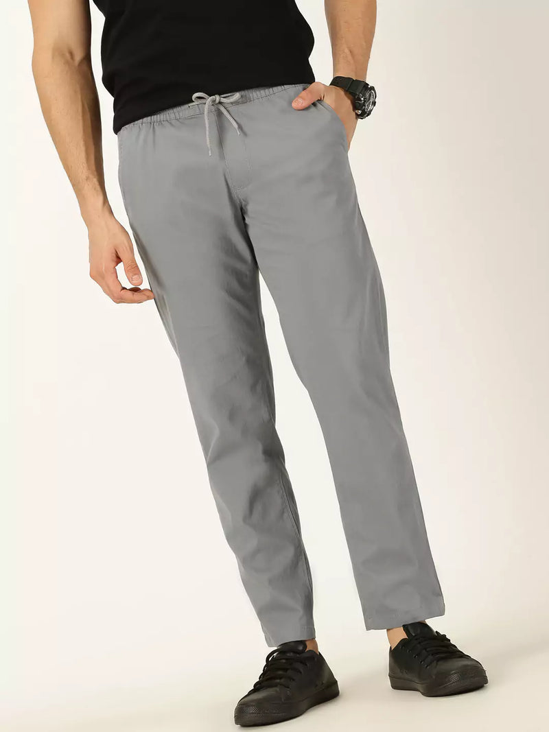 Thomas Scott Men Smart Mid Rise Cotton Chinos Trousers